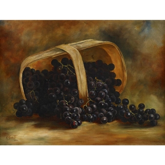 Basket Of Grapes - V. Ticknor