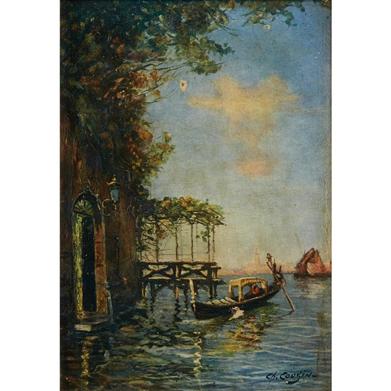 In Venetian Waters by Charles-Louis-Auguste‏ Cousin