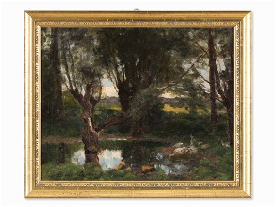 Landscape With Lake by Louis Alexandre Bouché, 1909