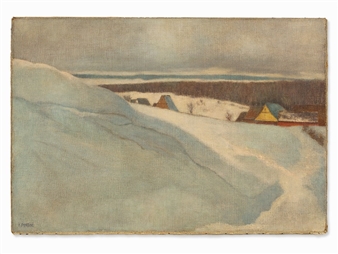 Winter Landscape - Friedrich Pontini