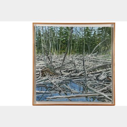 Neil Welliver | Study for Beaver Flowage and Windfall (1995) | MutualArt