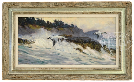 EIDERS OFF MONHEGAN by Don Stone