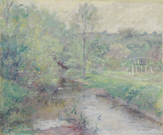 Robert Reid | SPRING LANDSCAPE WITH BROOK | MutualArt