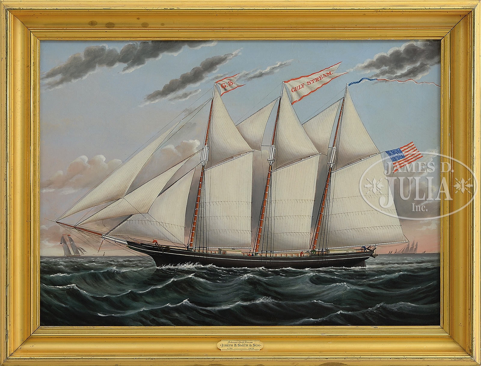 Joseph B. Smith | PORTRAIT OF THE SCHOONER GULF STREAM | MutualArt