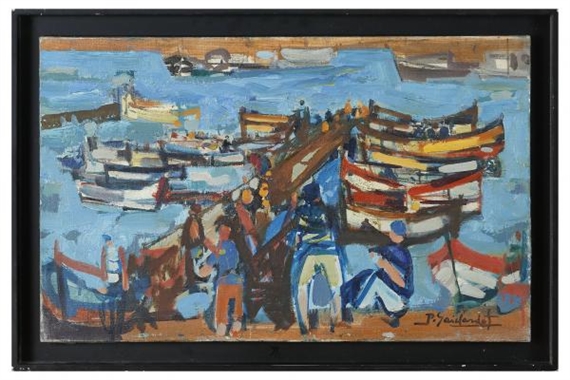 Gaillardot Pierre Barques Et Pêcheurs Mutualart