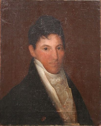 Portrait of a Handsome Gentleman by American School, 18th Century