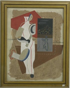 Tennis Match by Willi Baumeister