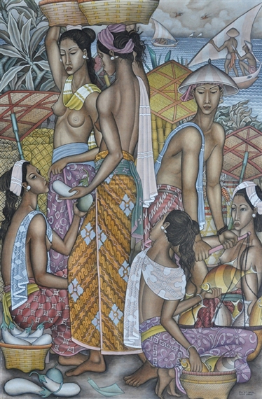 Suasana Pasar by Dewa Putu Bedil