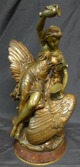 Jupiter As Eagle Bearing Hebe Into Heaven by Louis Charles Hippolyte Buhot