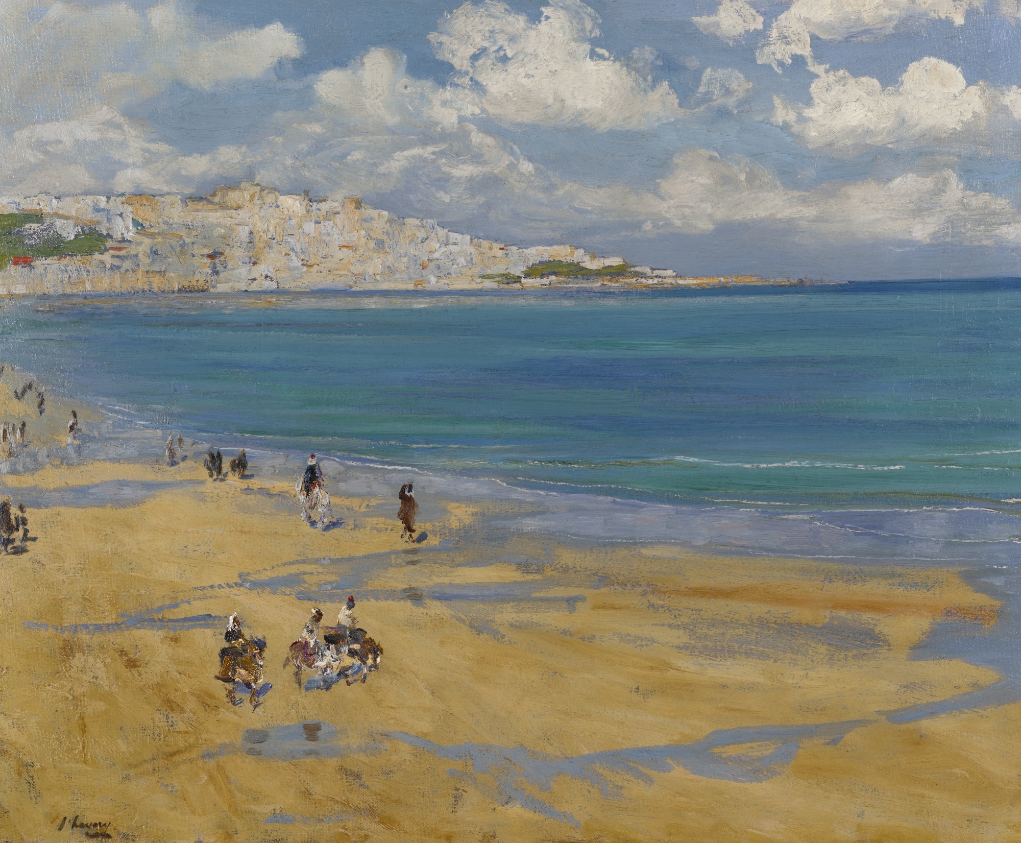 Artwork by John Lavery, TANGIER, Made of oil on canvas