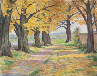 Autumn alley - Josef Prokop