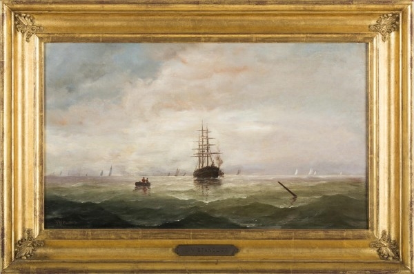 John W. Stancliff | Ship Heading Into a Harbor | MutualArt