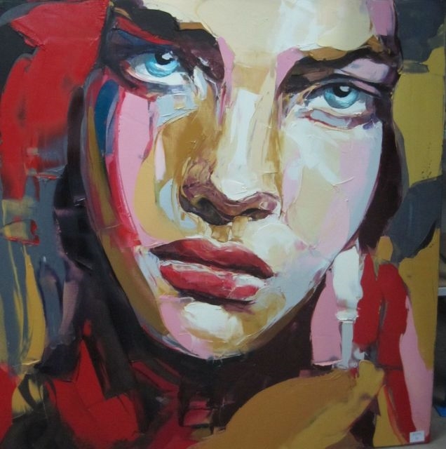 Artwork by Francoise Nielly, Portrait de femme, Made of oil on canvas
