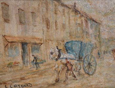 Le marché de la Croix Rousse by Louis-Hilaire Carrand