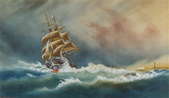 Ship at Sea - Arthur Victor Gregory