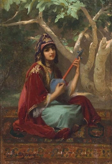 Oriental musician - Gaston Casimir Saint-Pierre
