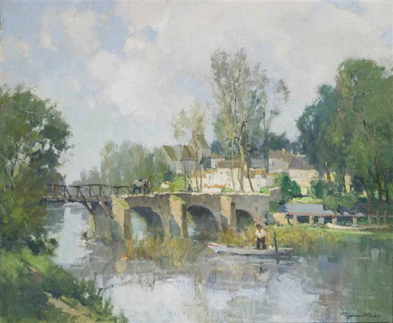 Le bord du Loing by Georges Charles Robin