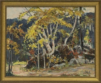FALL TIME, TERRACOTTA - Frank Charles Black