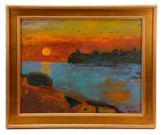 Untitled (Lakeside Sunset) by David Brook