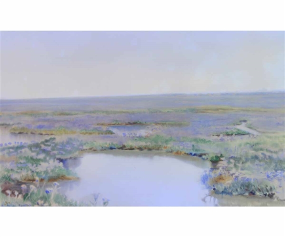 Brancaster Marshes by Frank Southgate, 1908