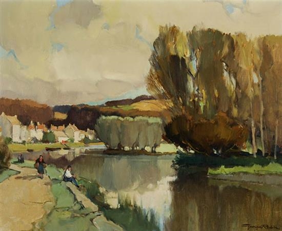 L'Yonne à Mailly-la-Ville by Georges Charles Robin