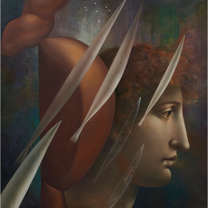 Artwork by Carlo Maria Mariani, Due Rittrati, Made of Oil on canvas