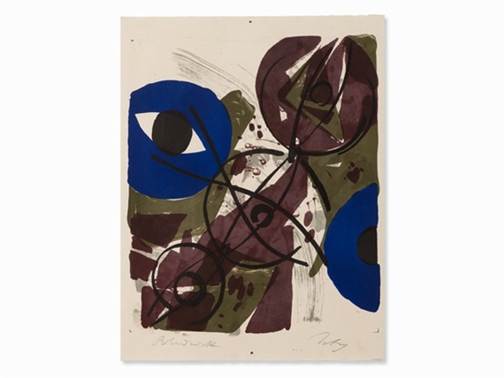 Ernst Wilhelm Nay | Blaufiguration | MutualArt
