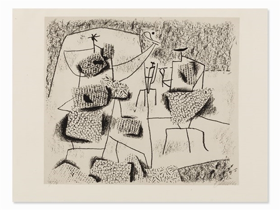 Sonnenfiguren by Willi Baumeister, 1946