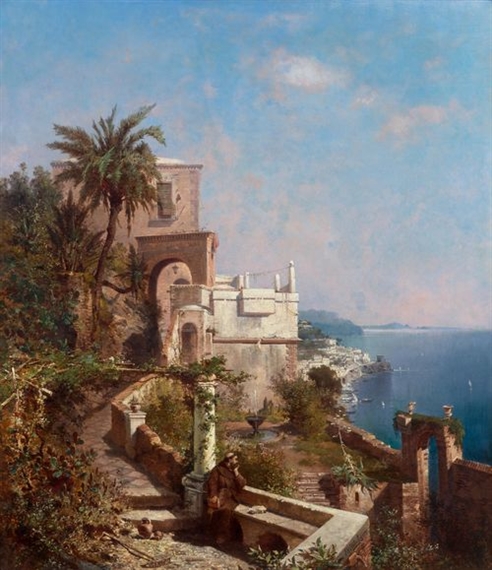 Franz Richard Unterberger | The port of Capri | MutualArt