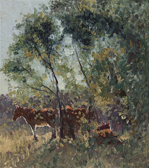 SPRING MORNING by Elioth Gruner, circa 1917