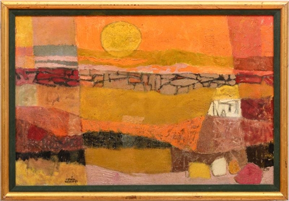 Desert Sunset by Merrill Mahaffey, 1960