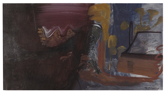 THE GAME KEEPER'S COTTAGE NO.3 by Ivon Hitchens, 1943