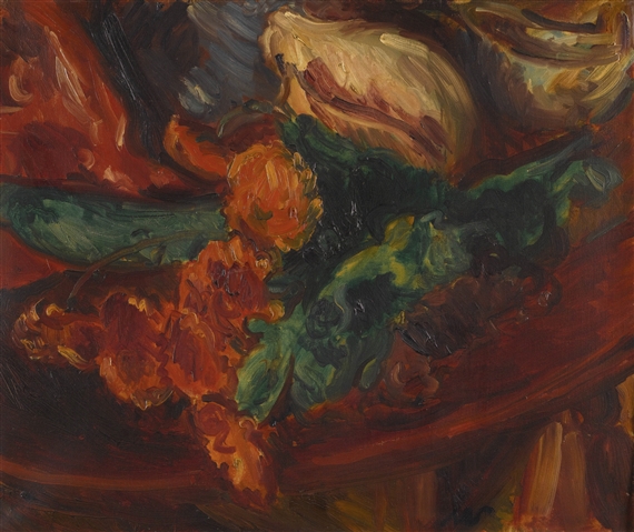 STILL LIFE WITH FLOWERS by Matthew Arnold Bracy Smith, circa 1940s