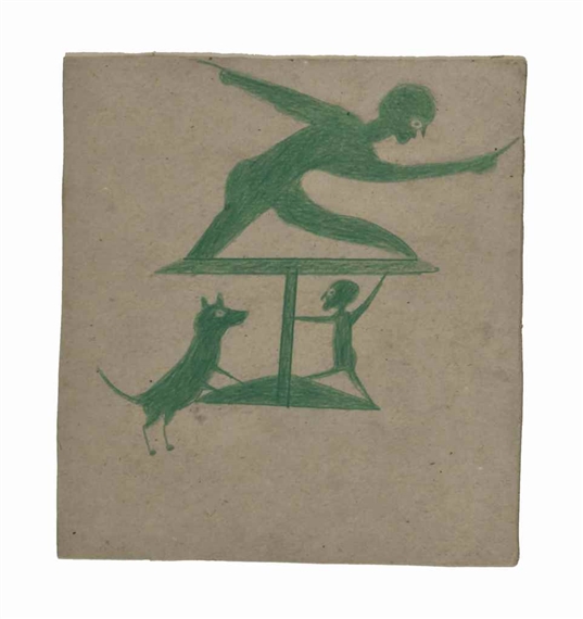 Green Construction with Two Men and a Dog