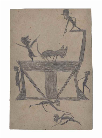 Construction with Six Figures and a Dog