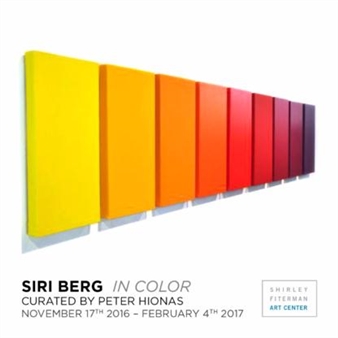 Siri Berg: In Color. Solo Retrospective at Shirley Fiterman Art Center - Hionas Gallery