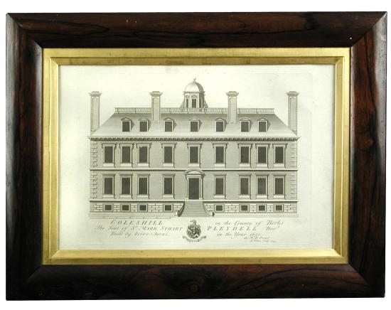 George Vertue | View of the North-East front of Coleshill in the County ...
