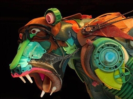 Gilles Cenazandotti Transforms Ocean Debris into Animal Sculptures