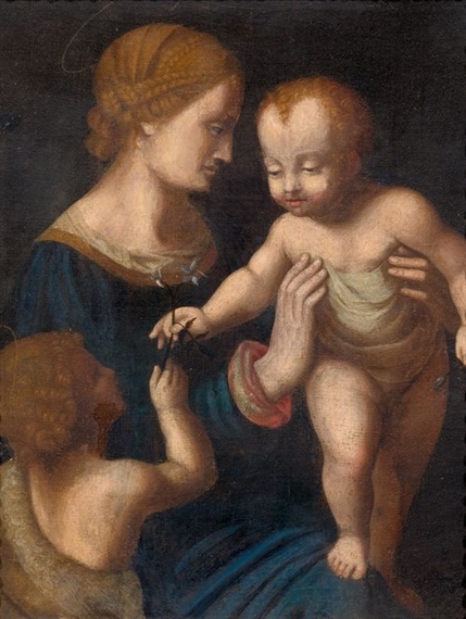 Bernardino Luini | THE VIRGIN MARY AND CHRIST CHILD WITH THE YOUNG ...