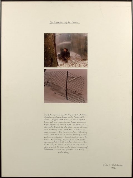 THE PARADOX OF THE TWINS by Peter Hutchinson, 1974