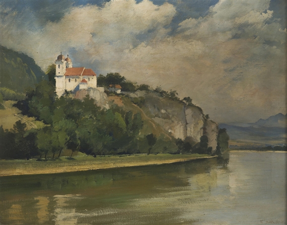 The Church above the River by František Hladík