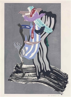 Lichtenstein Roy | Green Face, from Brushstroke Figure Series (1989