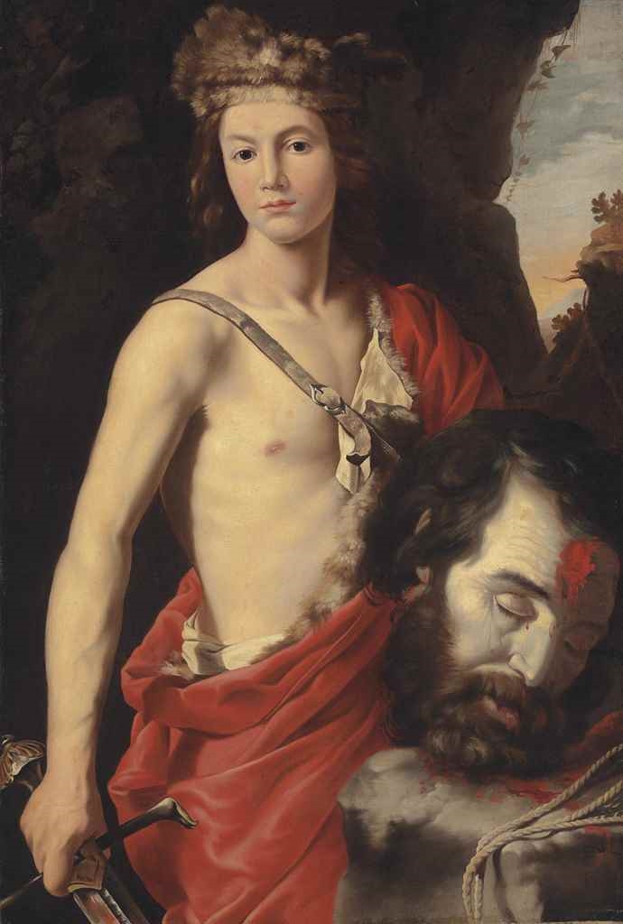 David with the head of Goliath by Francesco Guarino