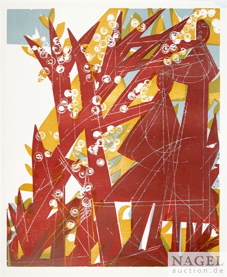 Rotes Paar by HAP  Grieshaber, 1963