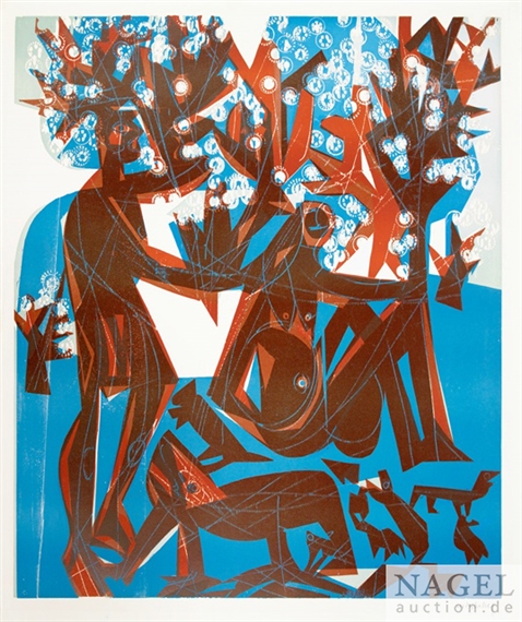 Frühling - Arkadia by HAP  Grieshaber, 1963