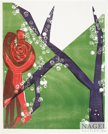 Große Wiese by HAP  Grieshaber, 1963