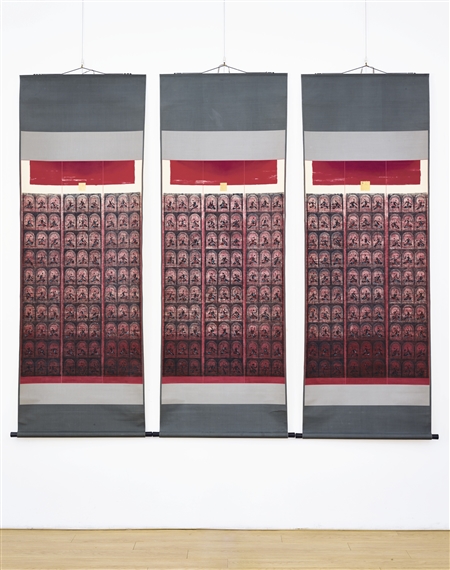 RED THOUGHTS (SET OF THREE) by Guo Hanshen