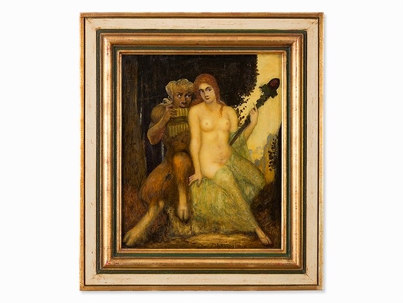 Pan und Bacchantin by Adolf Frey-Moock, circa 1950
