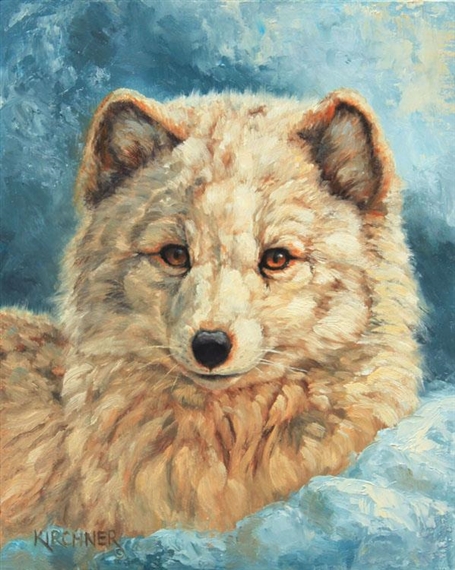 Arctic Princess - Arctic Fox by Leslie Kirchner