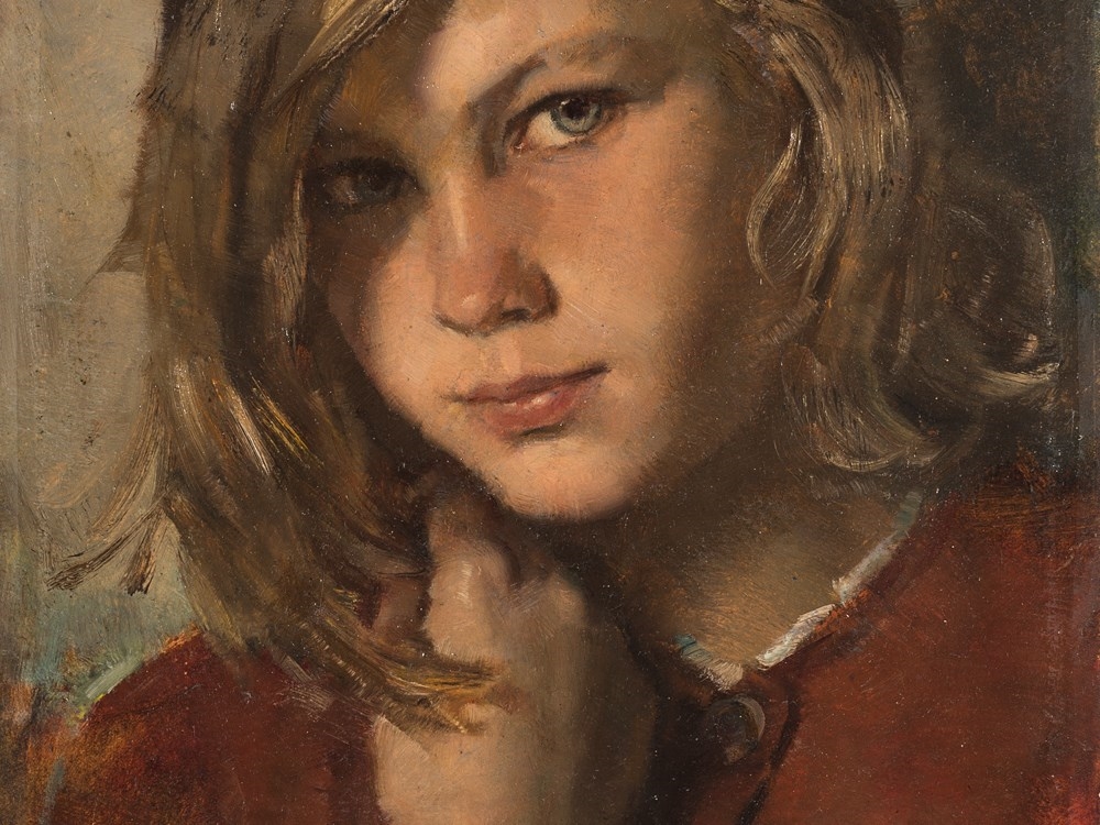 Portrait of a Girl by Karl Truppe, 1944